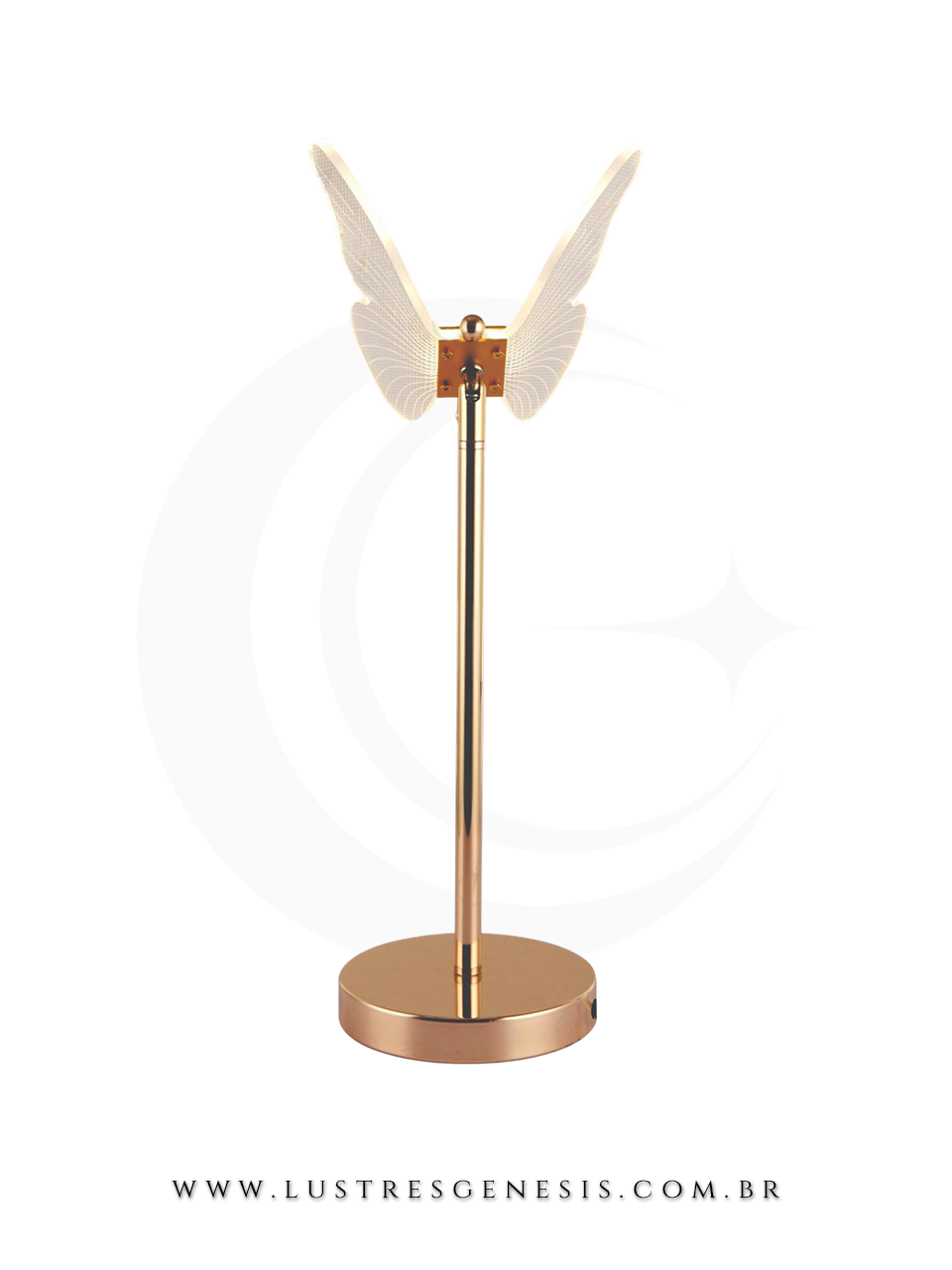 Coluna LED Decorativa 36W 2880LM 3000K Dourada ou Preta
